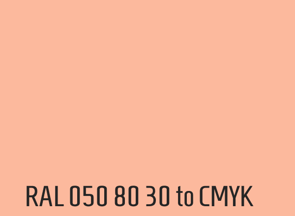 RAL 050 80 30 to CMYK