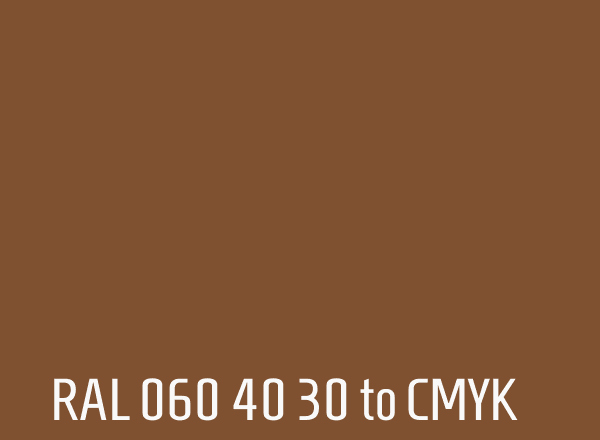 RAL 060 40 30 to CMYK