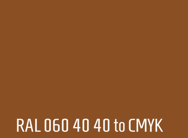 RAL 060 40 40 to CMYK