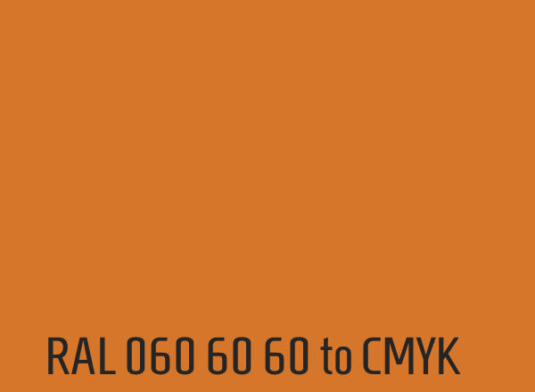 RAL 060 60 60 to CMYK