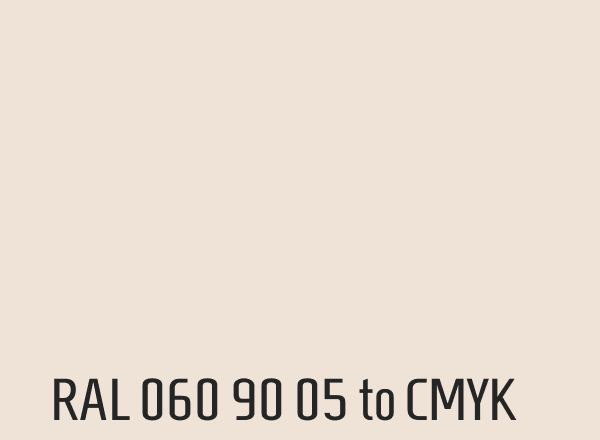 RAL 060 90 05 to CMYK