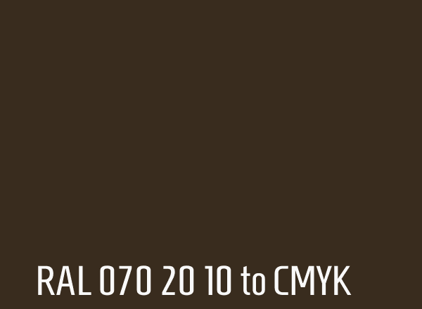 RAL 070 20 10 to CMYK