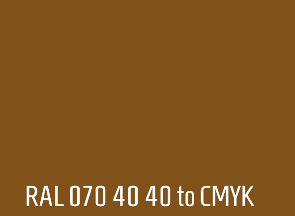 RAL 070 40 40 to CMYK