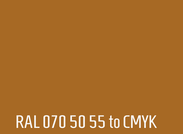 RAL 070 50 55 to CMYK