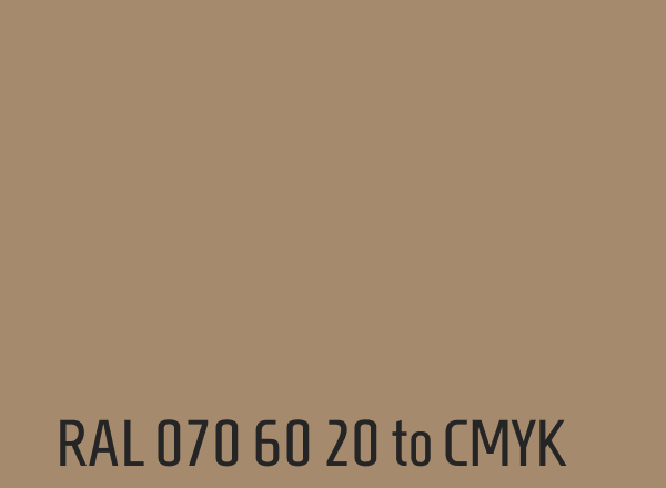 RAL 070 60 20 to CMYK
