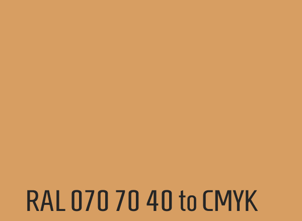 RAL 070 70 40 to CMYK