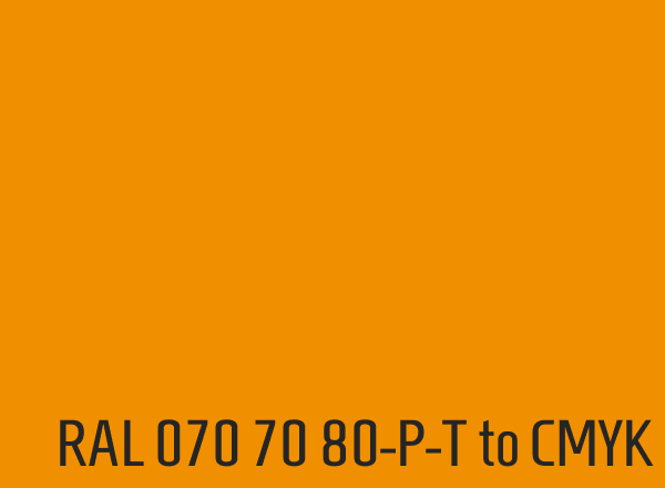 RAL 070 70 80-P-T to CMYK