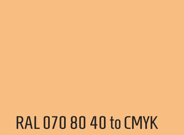RAL 070 80 40 to CMYK