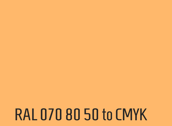 RAL 070 80 50 to CMYK