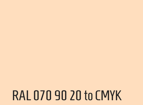 RAL 070 90 20 to CMYK
