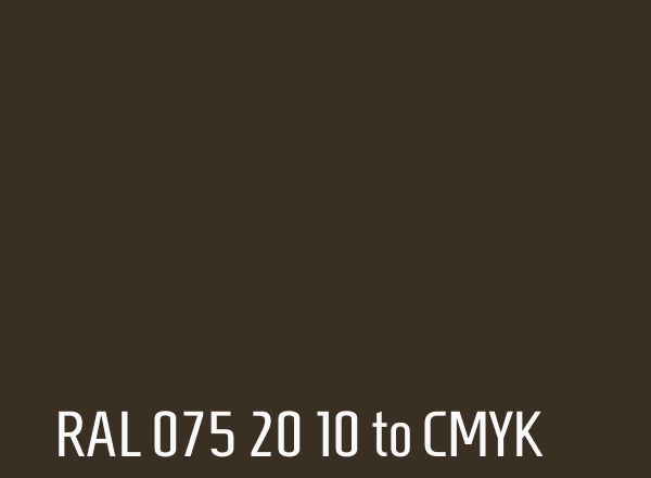 RAL 075 20 10 to CMYK