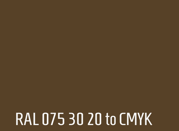 RAL 075 30 20 to CMYK