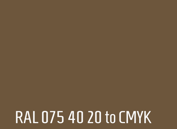 RAL 075 40 20 to CMYK