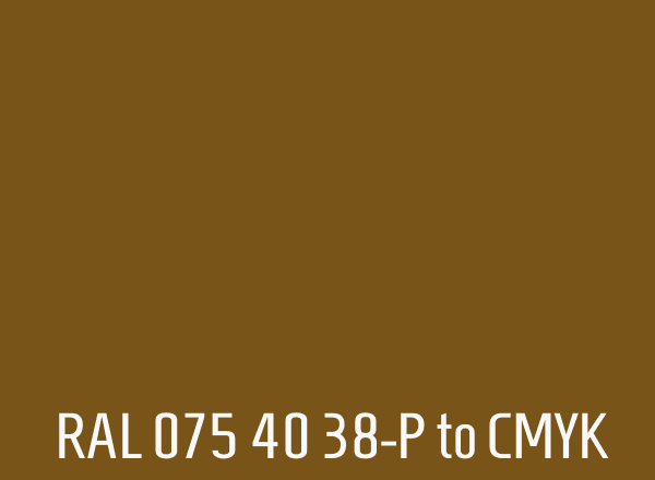 RAL 075 40 38-P to CMYK