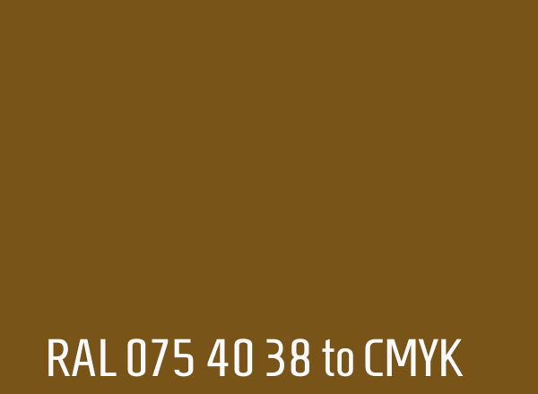 RAL 075 40 38 to CMYK