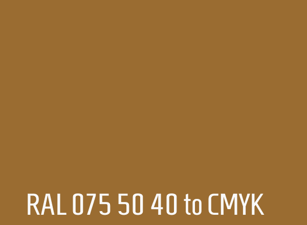 RAL 075 50 40 to CMYK