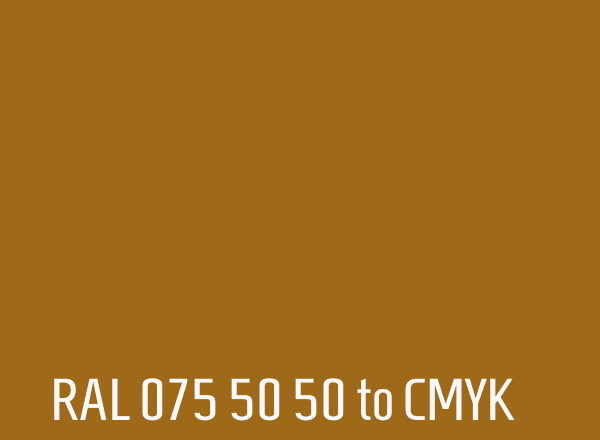 RAL 075 50 50 to CMYK