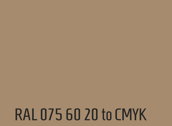 RAL 075 60 20 to CMYK