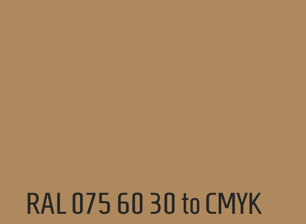 RAL 075 60 30 to CMYK