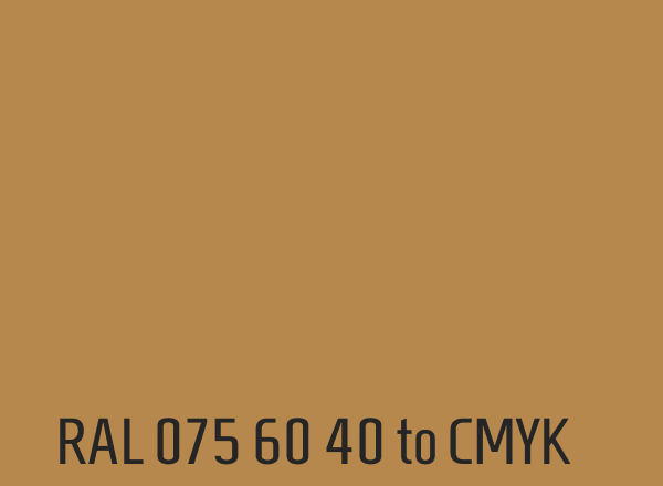 RAL 075 60 40 to CMYK