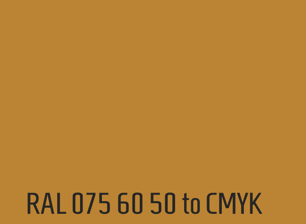 RAL 075 60 50 to CMYK