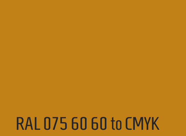RAL 075 60 60 to CMYK