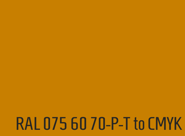 RAL 075 60 70-P-T to CMYK