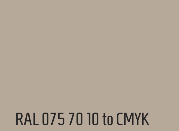 RAL 075 70 10 to CMYK