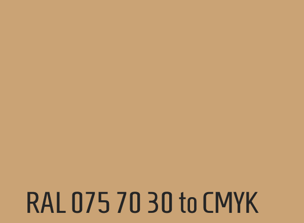 RAL 075 70 30 to CMYK