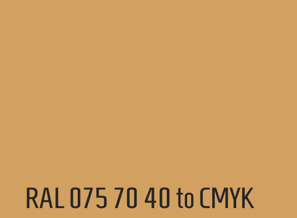 RAL 075 70 40 to CMYK