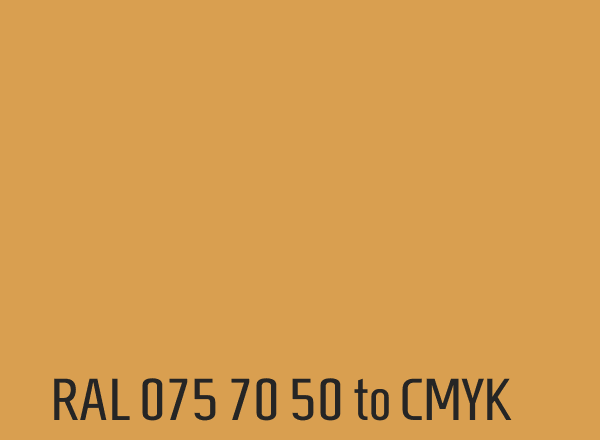 RAL 075 70 50 to CMYK