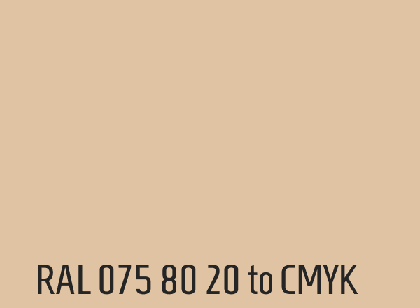 RAL 075 80 20 to CMYK