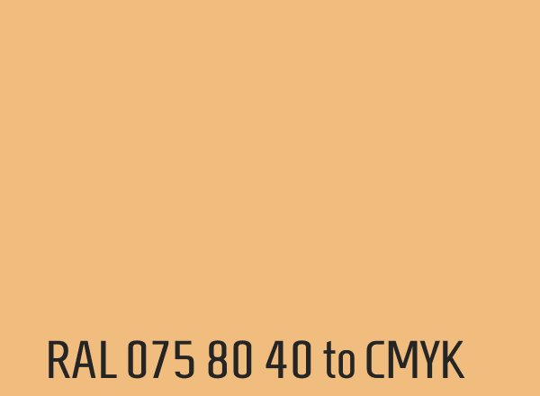 RAL 075 80 40 to CMYK