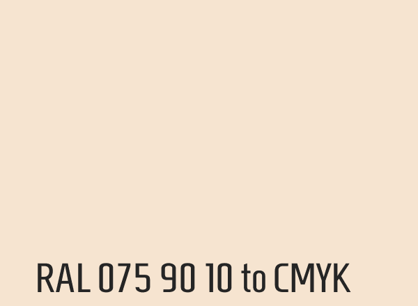 RAL 075 90 10 to CMYK