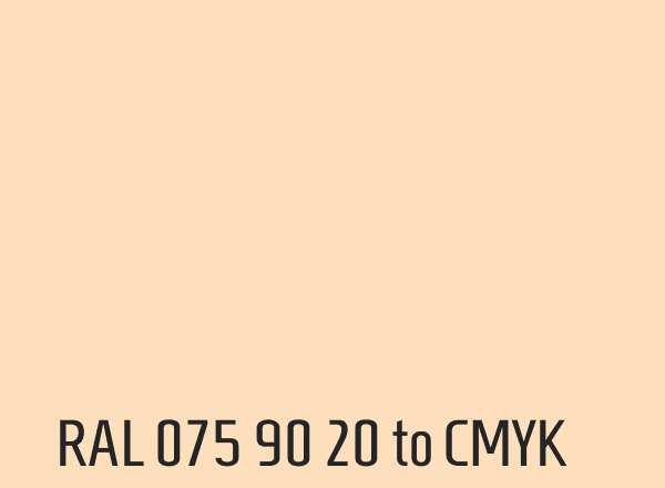 RAL 075 90 20 to CMYK