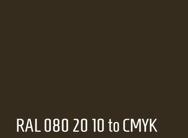 RAL 080 20 10 to CMYK