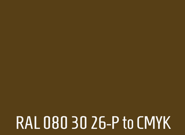 RAL 080 30 26-P to CMYK