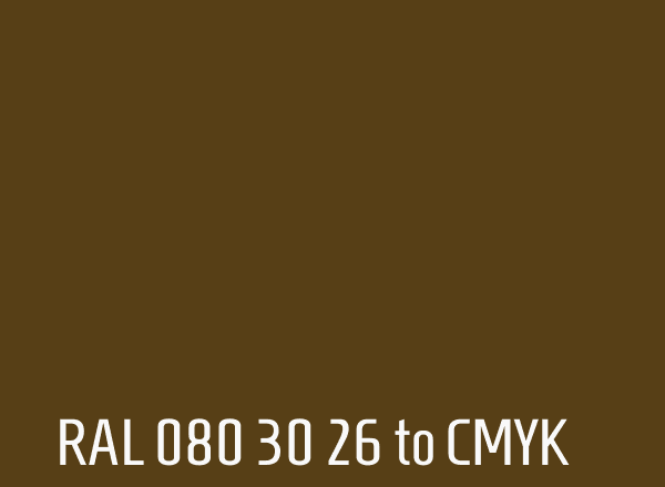 RAL 080 30 26 to CMYK