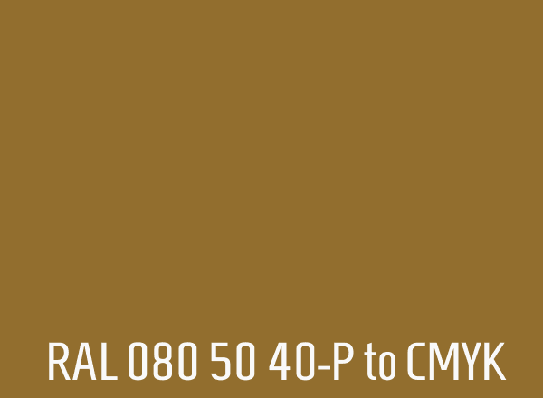 RAL 080 50 40-P to CMYK