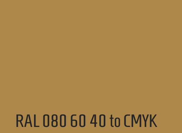 RAL 080 60 40 to CMYK