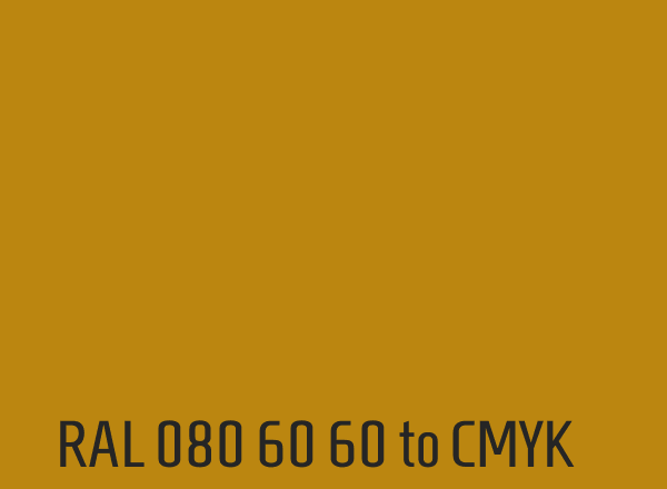 RAL 080 60 60 to CMYK