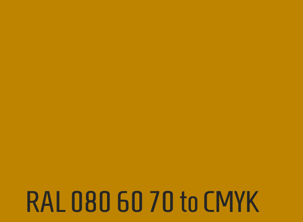 RAL 080 60 70 to CMYK
