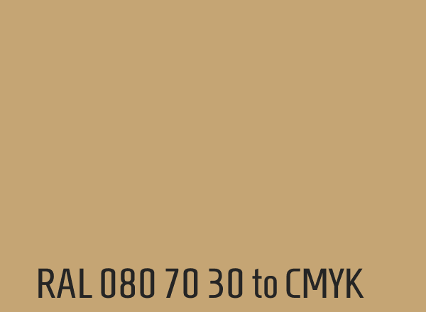 RAL 080 70 30 to CMYK
