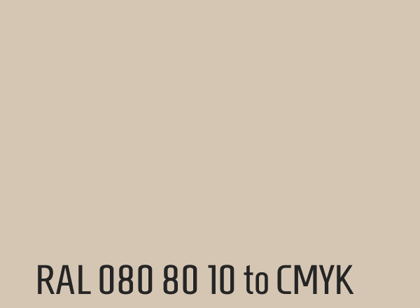 RAL 080 80 10 to CMYK