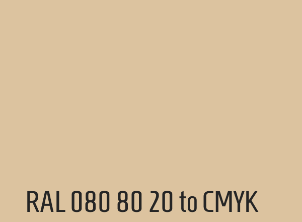 RAL 080 80 20 to CMYK