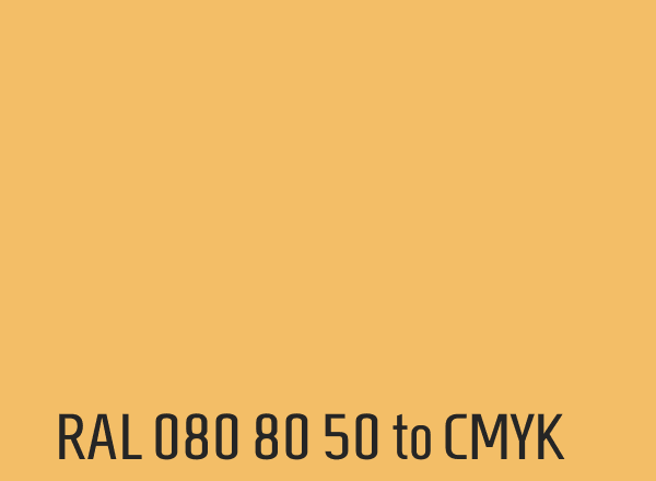RAL 080 80 50 to CMYK