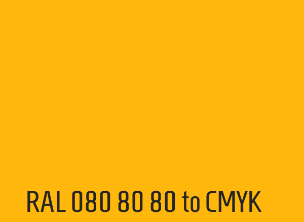 RAL 080 80 80 to CMYK