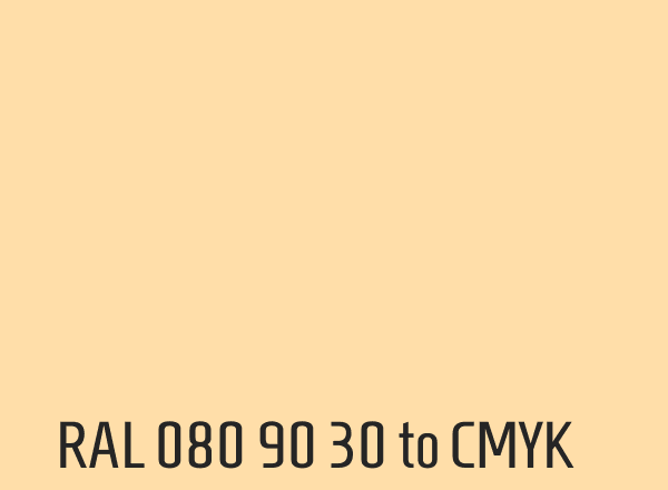 RAL 080 90 30 to CMYK