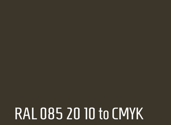 RAL 085 20 10 to CMYK