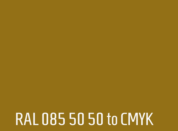 RAL 085 50 50 to CMYK